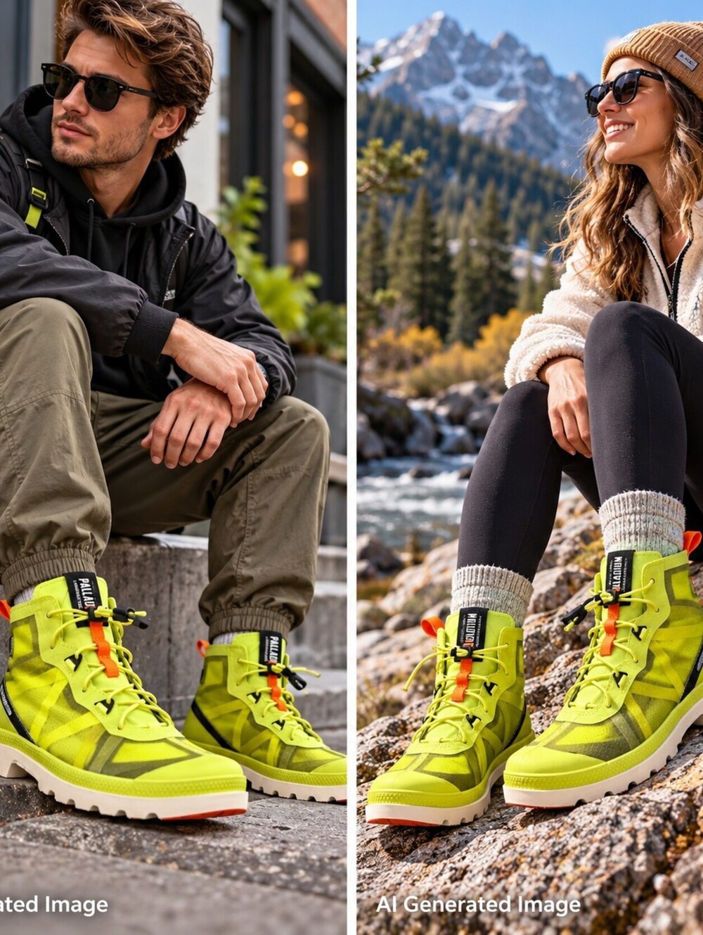 Palladium Travel Lite+ ADV Boots Wild Lime Men 8 Women 9.5 Gorpcore 77373